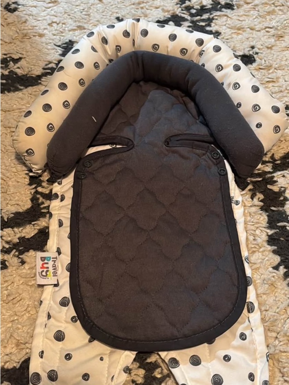 Travel Bug Baby and Toddler head support car seat insert